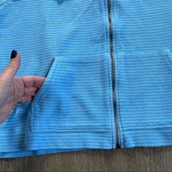 Vineyard Vines Tonal Striped Full Zip funnel neck Shep Shirt jacket sweater XL - Picture 10 of 13